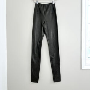 Wilfred Daria Pant Faux Leather Green Gray Womens Size XS